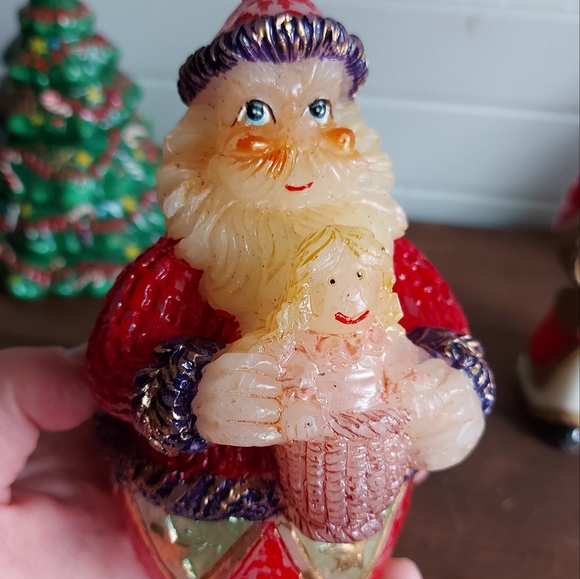 Two vintage Santa candles - Picture 2 of 15